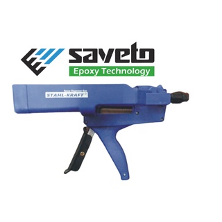 Súng bắn keo Saveto epoxy 2 thành phần, dụng cụ bơm keo Saveto - Màu Xanh