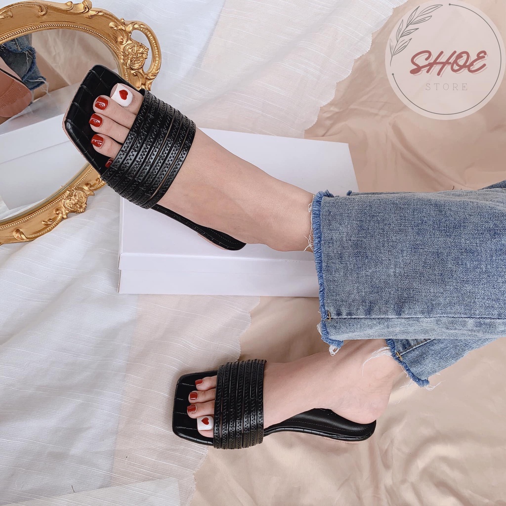 DÉP DA RẮN 6 QUAI DA MŨI VUÔNG