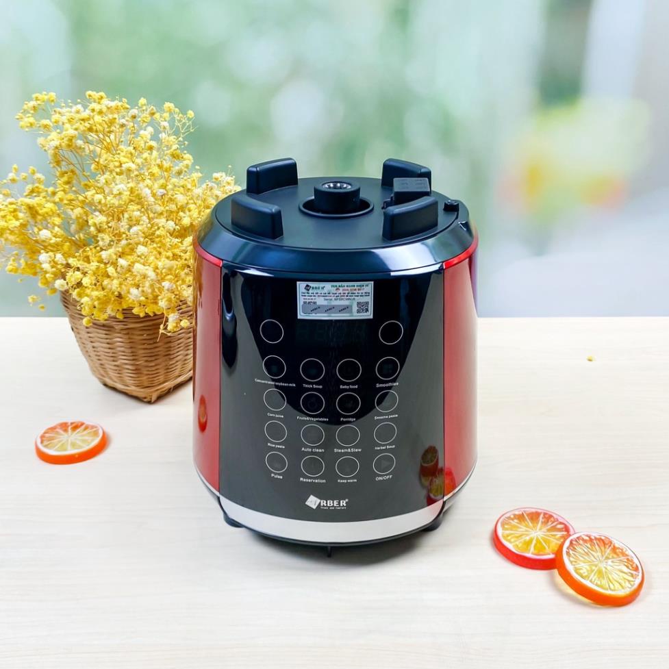 Máy Làm Sữa Hạt Arber MLSH9W1.75LRED- GRAY Máy xay nấu sữa hạt đa năng Bảo Hành Chính Hãng 12 Tháng