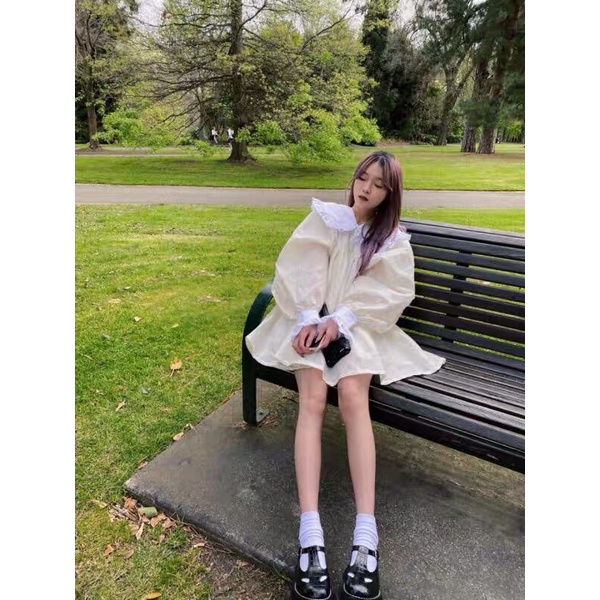 |TINA DRESS| Đầm cổ sen tiểu thư bồng TLÉA