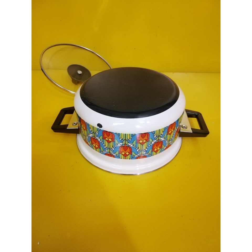 Nồi men nội địa Nhật, size 22cm, cao 11cm (mã 722), Dùng được bếp từ