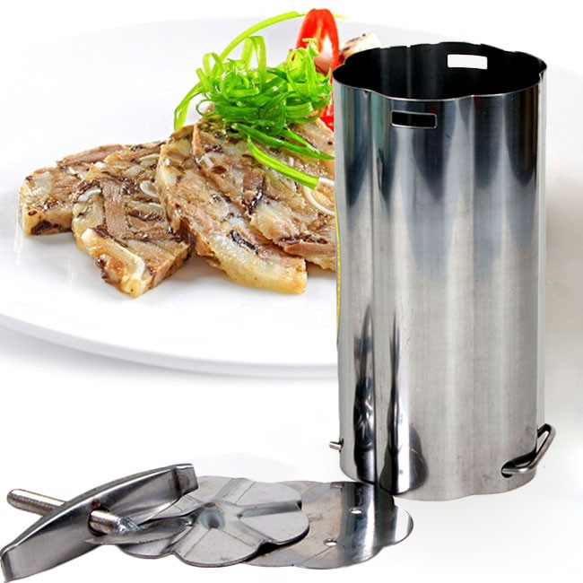 Khuôn Giò Xào, Làm Giò Mỡ  Inox Chuẩn Xịn ,Khuôn Làm Giò Chả Chất Liệu Inox  (Loại 1kg - 2kg)