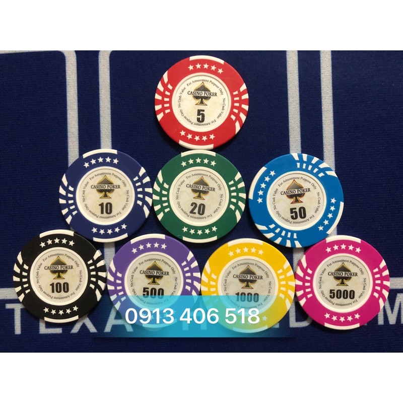 Bán Phỉnh Poker Chip Poker Casino Hàng Cao Cấp Nhập Khẩu Bán Lẻ