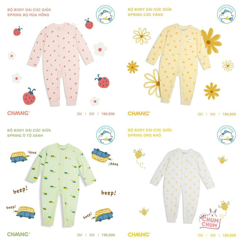 Bộ Body Dài Cúc Giữa Spring CHAANG SS23D3