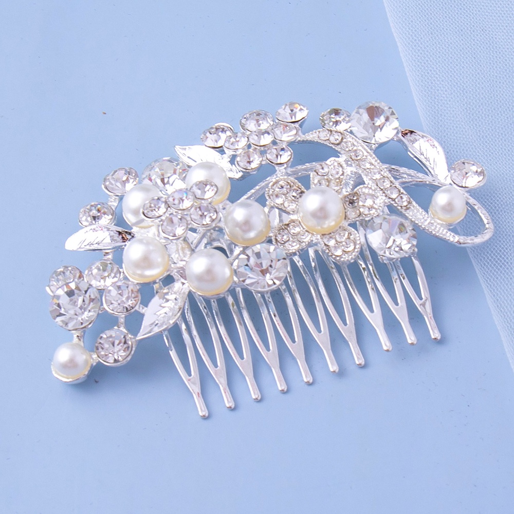 Seven Miss Lược Cài Tóc Hình Hoa Lá Dành Cho Cô Dâu