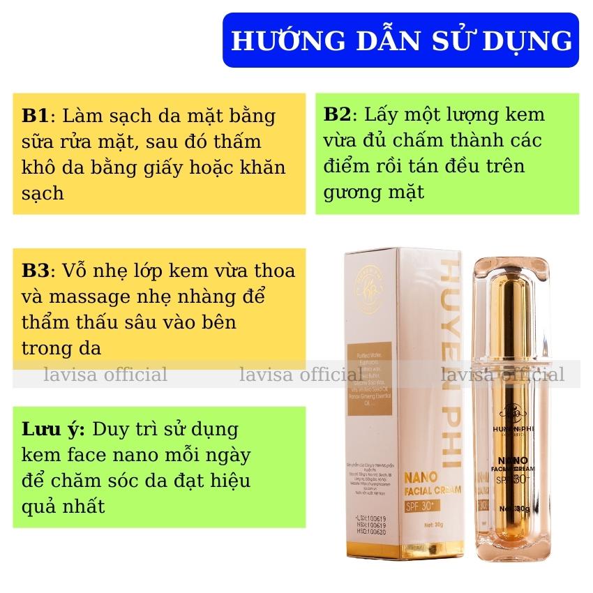 Kem Face Nano Huyền Phi Dưỡng Trắng Căng Bóng Chống Nắng và Makeup