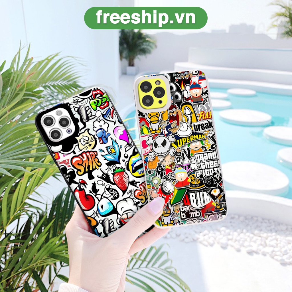 Ốp lưng iphone share, break chống sốc bảo vệ camera ốp iphone6/6s/7/8/se2020/x/xr/xs/11/13/12/pro/promax viền vuông