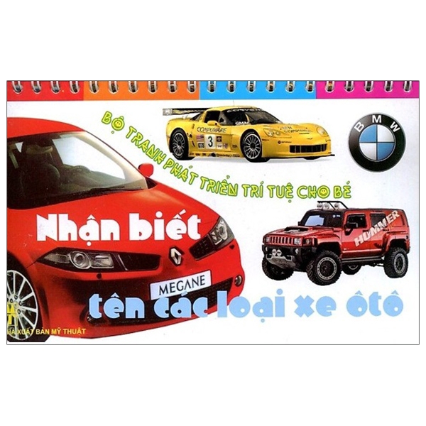 Sách - Bộ Tranh Phát Triển Trí Tuệ Cho Bé - Nhận Biết Tên Các Loại Xe Ô Tô
