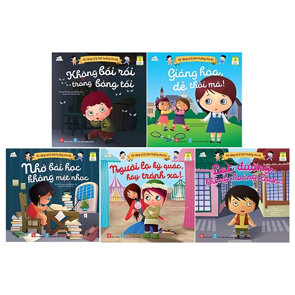 Sách - Truyện Tranh Kỹ Năng Xử Lý Tình Huống Cho Bé (Bộ 5 Cuốn)