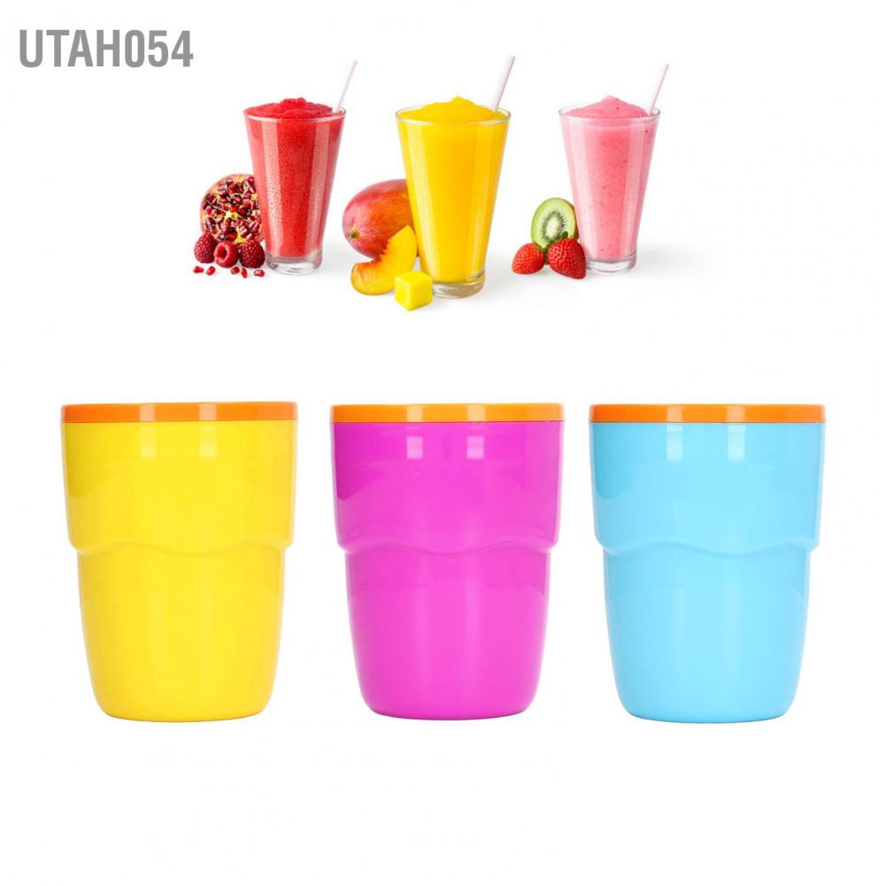Utah054 Cốc bóp đá cốc Di động Khát nước Tự làm Slushie cho Người lớn Trẻ em 180ml