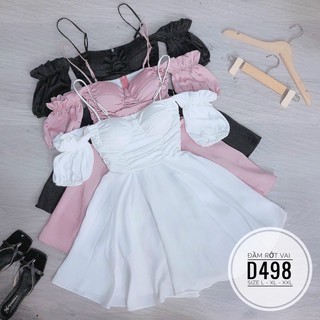 Bigsize Đầm rớt vai D498