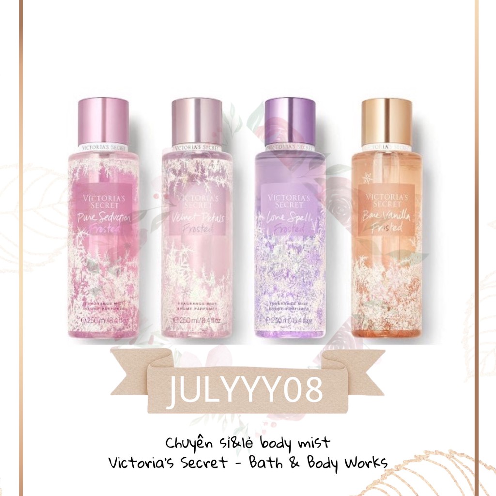 Xịt Thơm Toàn Thân Body Mist Victoria’s Secret &quot;FROSTED&quot; 30ml/50ml/100ml +jɥȽÿ08+