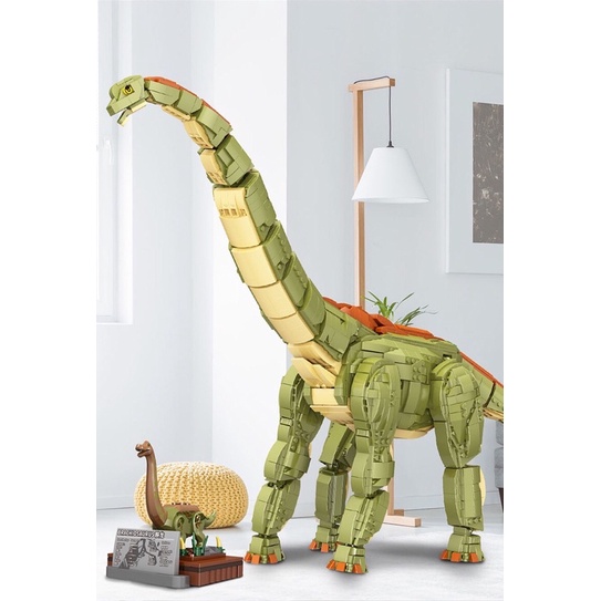 Đồ chơi lắp ráp lego mô hình khủng long T - Rex Indominus Cổ Dài 2250 mảnh FC 6206