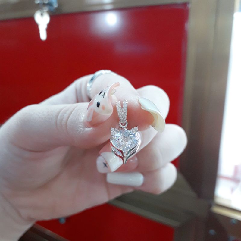 Mặt Dây Chuyền Bạc hồ ly Đính Đá 🌼 YN JEWELRY