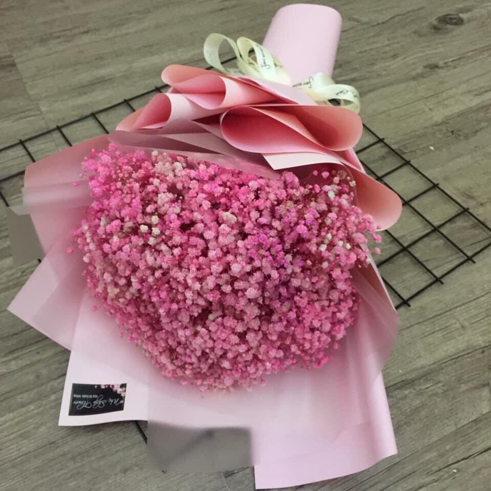 Hoa sáp vĩnh cửu size 4 bó to ôm vòng tay HS03 làm quà tặng