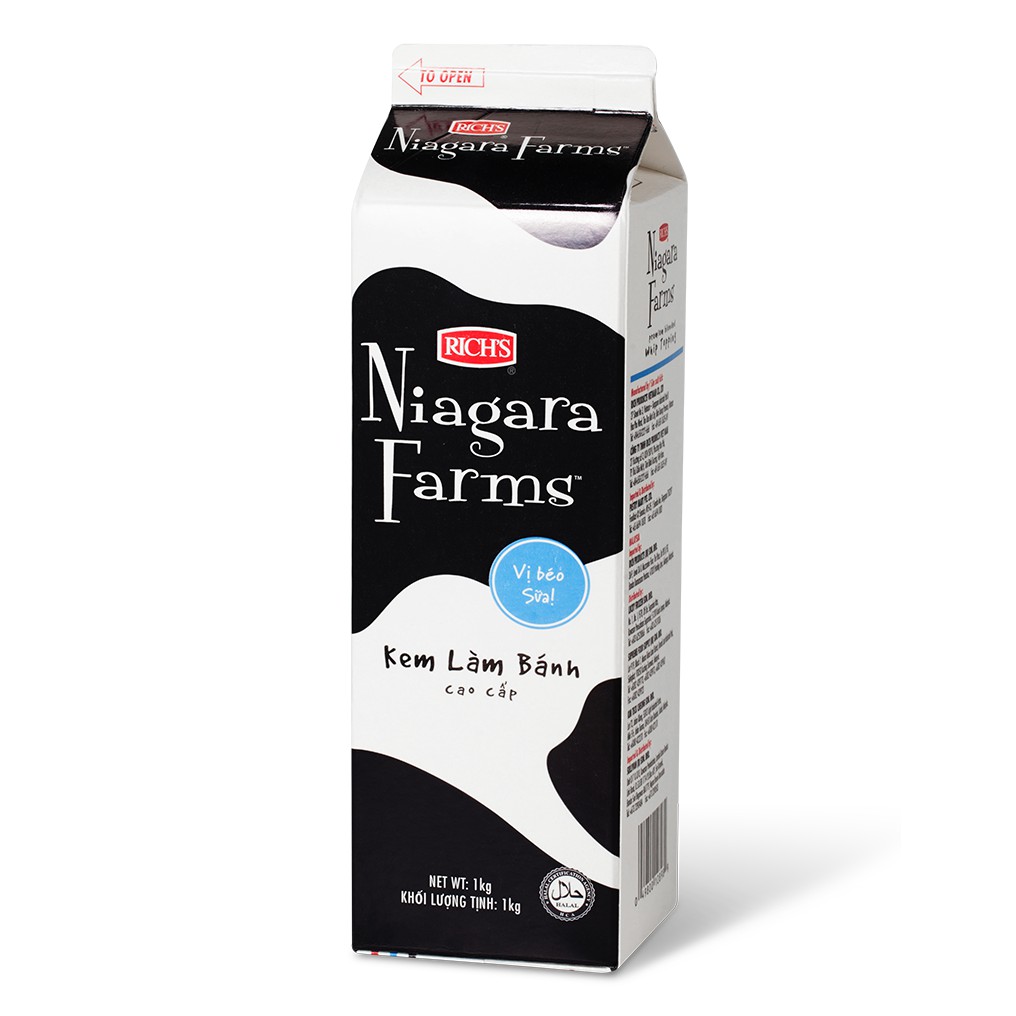 Kem topping Niagara Farms Rich 1KG