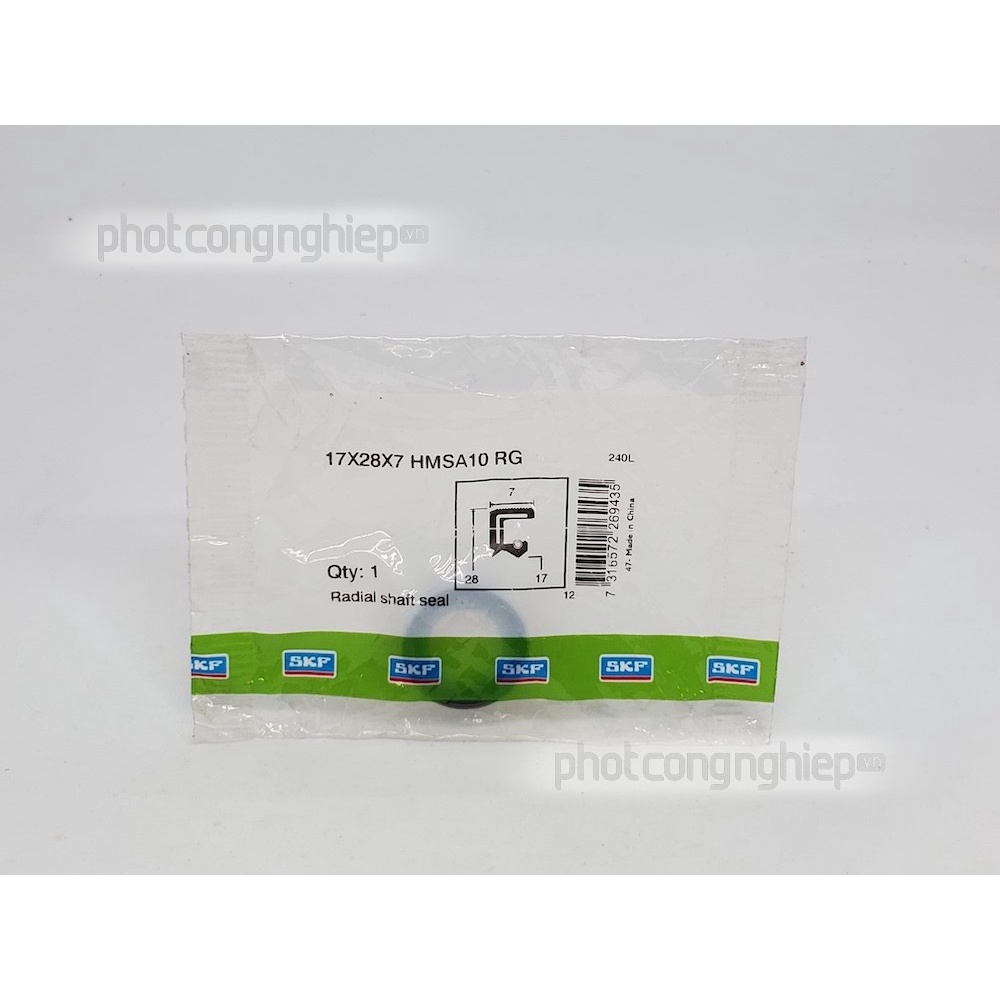 Phớt 17x28x7 HMSA10 RG SKF chính hãng - Phớt chặn dầu SKF
