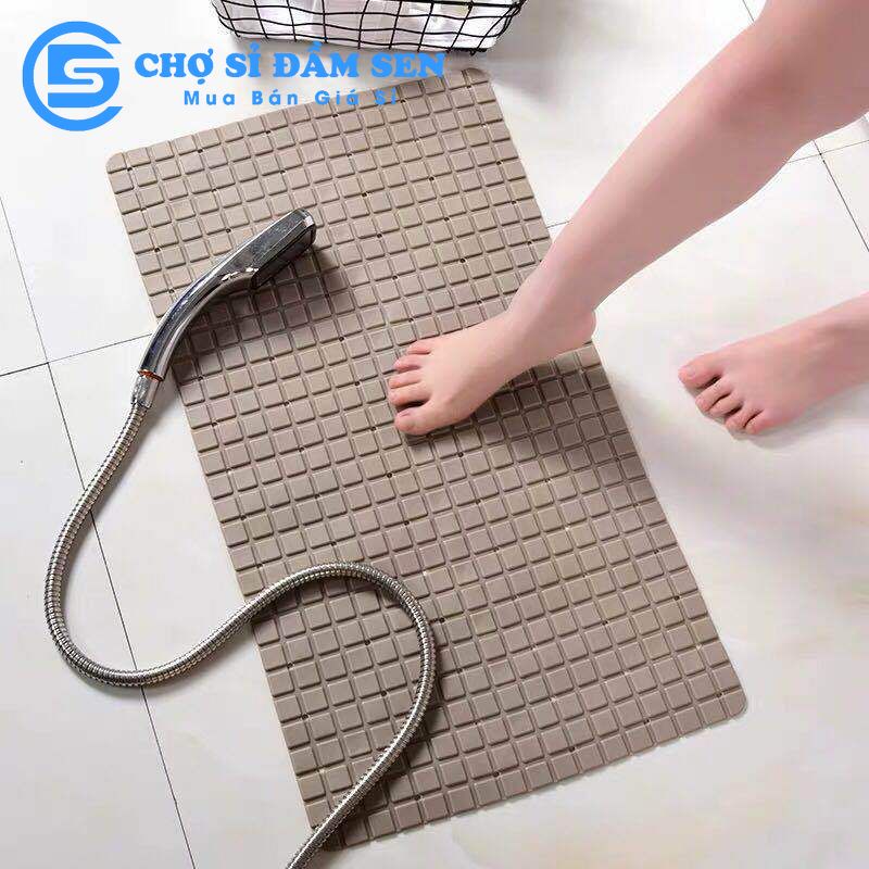 Thảm nhà tắm ô vuông chống trượt, thảm nhựa lót phòng vệ sinh chống trơn trượt an toàn G399-Thamovuong