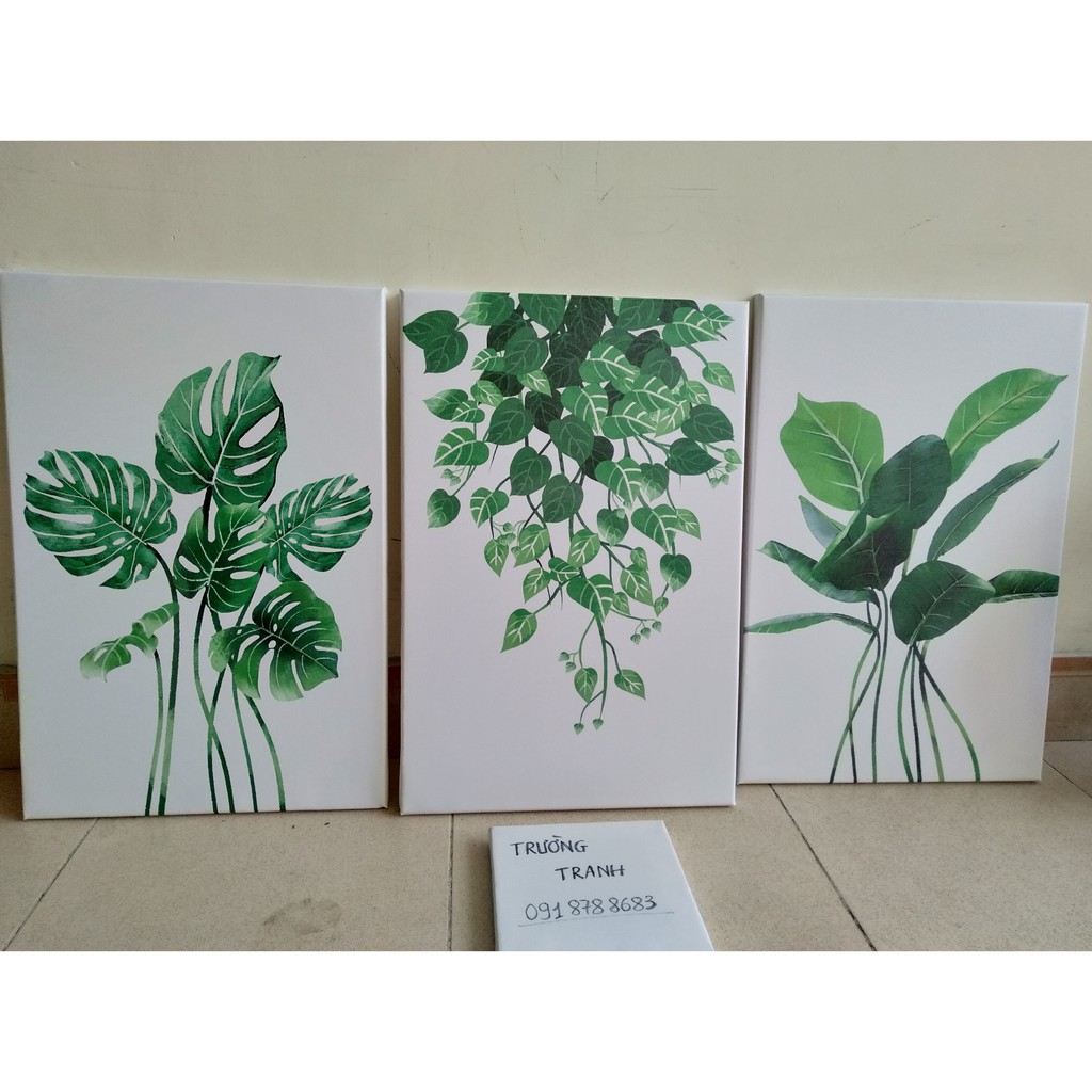 Tranh treo tường Canvas 30x40cm, khung gỗ RẺ VÔ ĐỊCH - Trường Tranh tặng đinh 3 chân