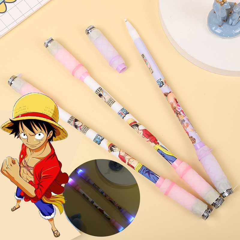 Bút Quay Cân Bằng Có Đèn LED Họa Tiết Hoa Anh Đào Hoạt Hình