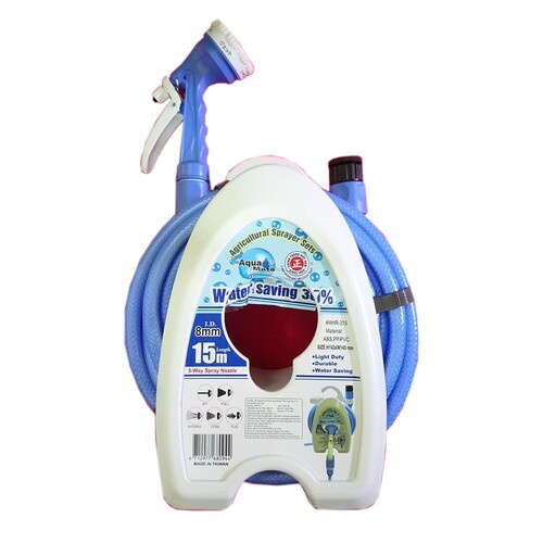 Bộ Vòi Tưới Cây Làm Vười, Vòi Tưới Lan, Cây Cảnh AQUAMATE 5 Chế Độ Dây Dài 10 Mét Và 15 Mét
