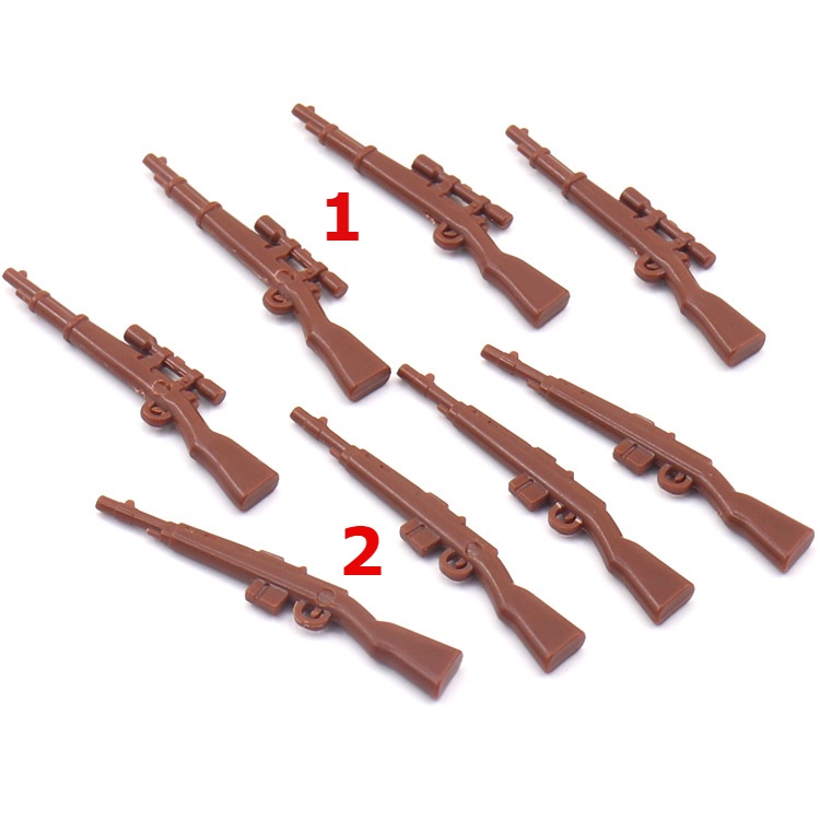 COMBO 5 Phụ Kiện S 98K Sử Dụng Trong Thế Chiến II NO.1443 - Đồ Chơi Lắp Ráp Phụ Kiện Army