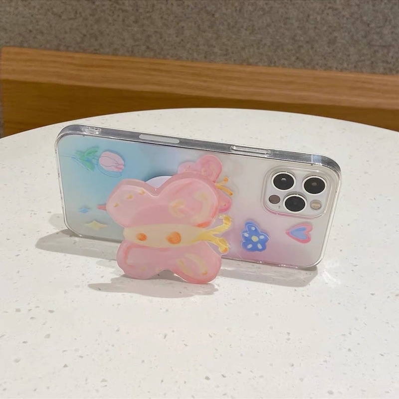 Ốp Điện Thoại Kèm Chống Lưng Hình Bướm - CAS2255