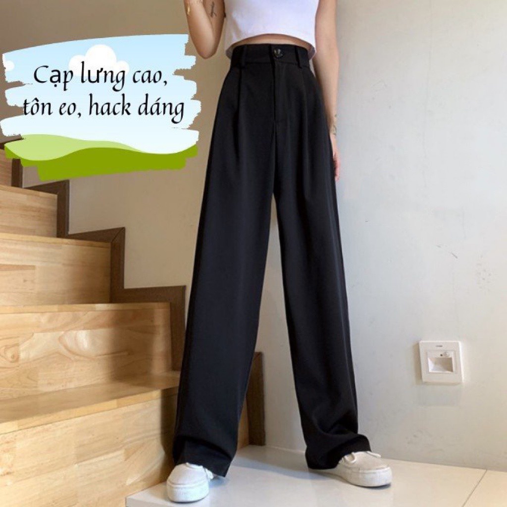 Quần ống suông  Quần ống rộng nữ RUMINE Q1