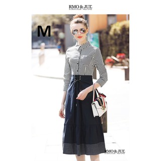 Combo váy rmo, áo kẻ cc&dd