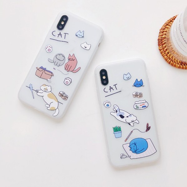 Ốp lưng iphone Mèo béo TPU trơn dẻo mềm 5/5s/6/6plus/6s/6splus/7/7plus/8/8plus/x/xr/xs/11/12/pro/max/plus/promax a329