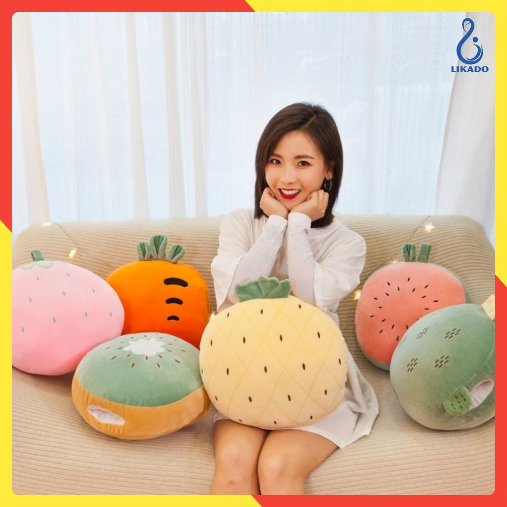 [LIKADO] Bộ chăn gối văn phòng 3in1 có ủ tay hình hoa quả CVP14 | BigBuy360 - bigbuy360.vn