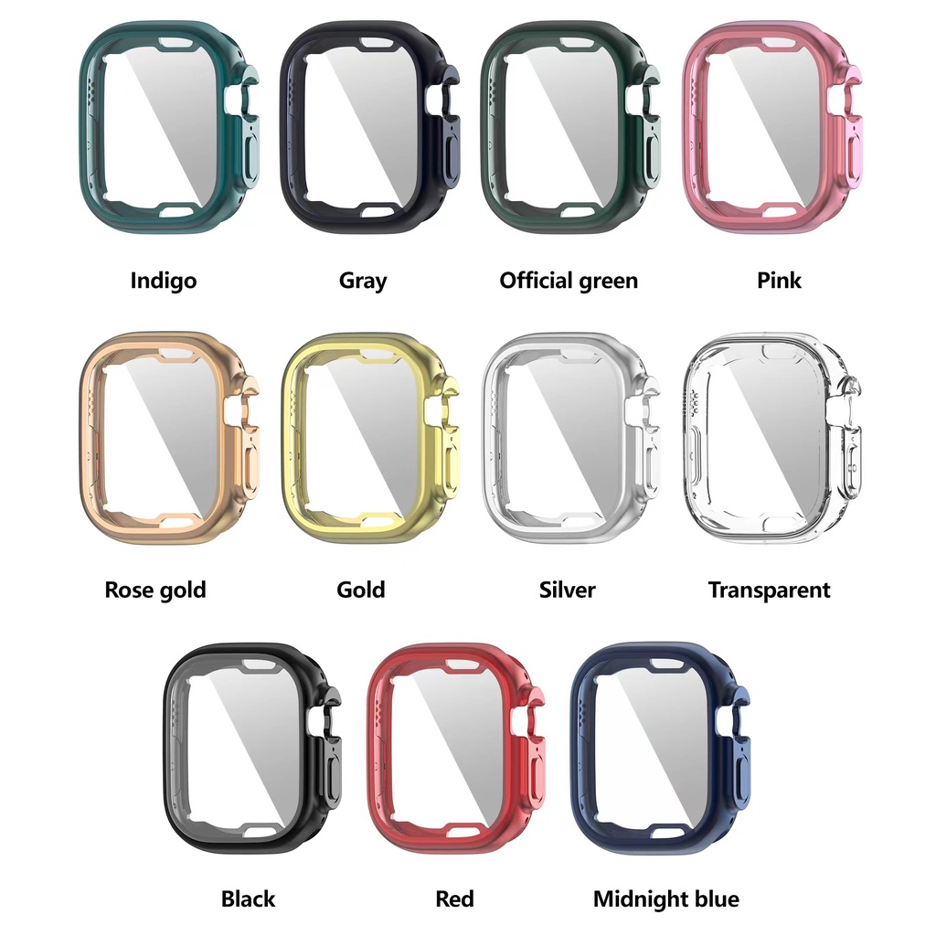 Ốp Bảo Vệ Bằng TPU Siêu Mỏng Chống Thấm Nước Cho Apple Watch Series 7 8 41MM 45MM iwatch 8 ultra 49MM