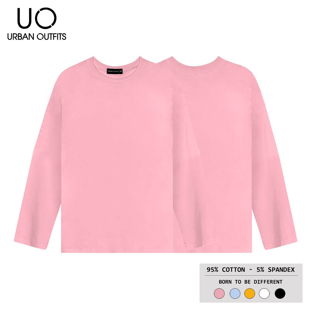 Áo Thun Tay Dài Nam Nữ Form Rộng URBAN OUTFITS Kiểu Trơn TDO01 100 cotton 4 Chiều | BigBuy360 - bigbuy360.vn