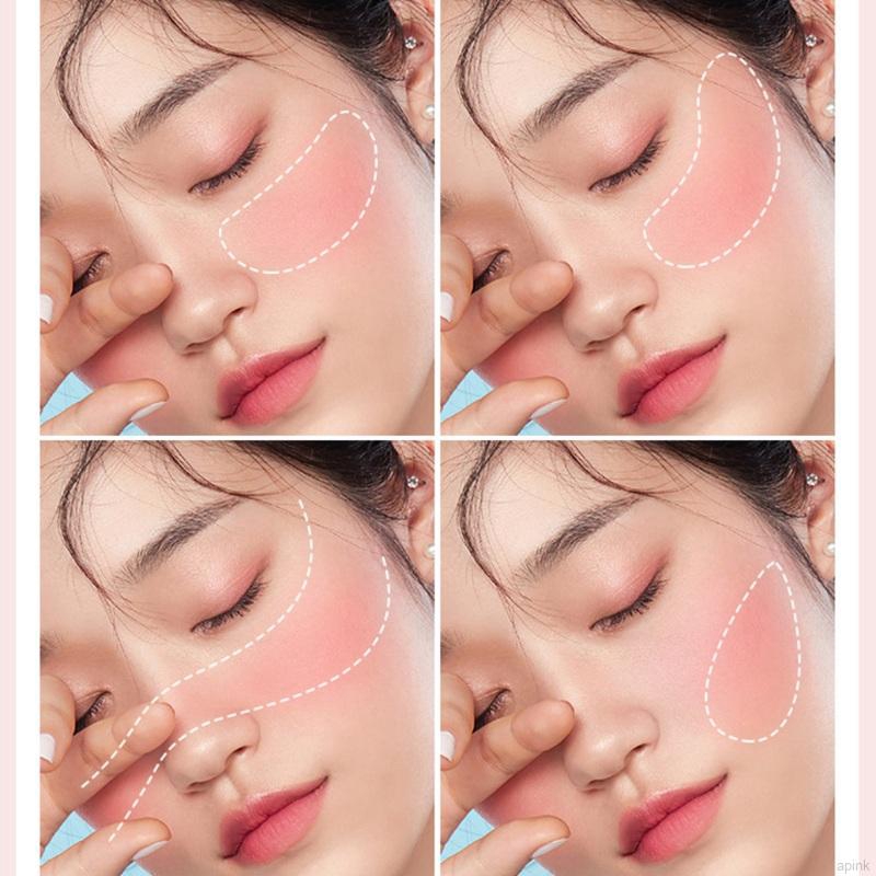 [Hàng mới về] Phấn má hồng trang điểm sáng da chống nước lâu trôi kèm bông phấn đầu nấm | BigBuy360 - bigbuy360.vn