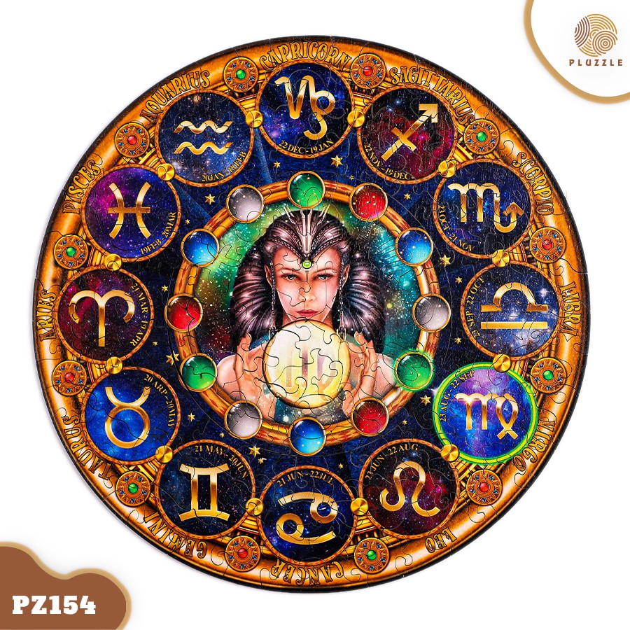 PLUZZLE Bộ xếp hình gỗ đồ chơi puzzle ghép hình 12 Cung Hoàng Đạo - Cung Xử Nữ – PZ154