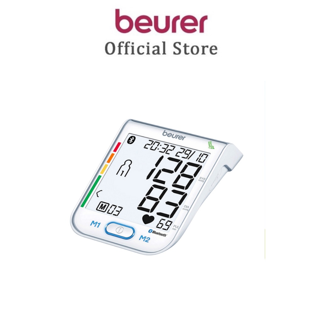 Máy đo huyết áp công nghệ beurer BM77 bộ nhớ 2 người chĩnh hãng bảo hành 3 năm