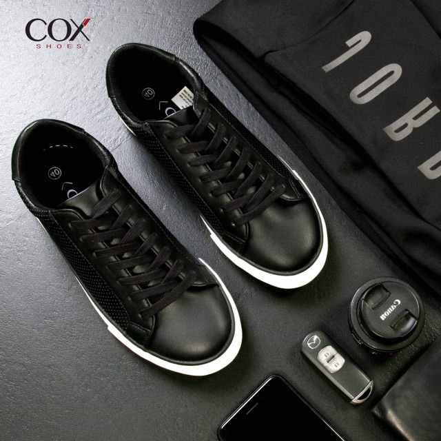 Bata thân lưới màu đen