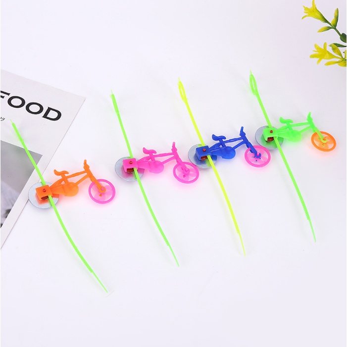 MẪU MỚI Xe Đạp Kéo Vuốt Mini Nhựa ABS Đồ Chơi Tuổi Thơ Thế Hệ 8x 9x