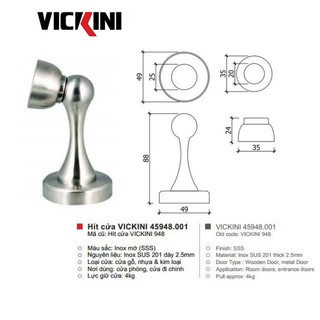 Chặn Cửa Nam Châm VICKINI - HAMERED