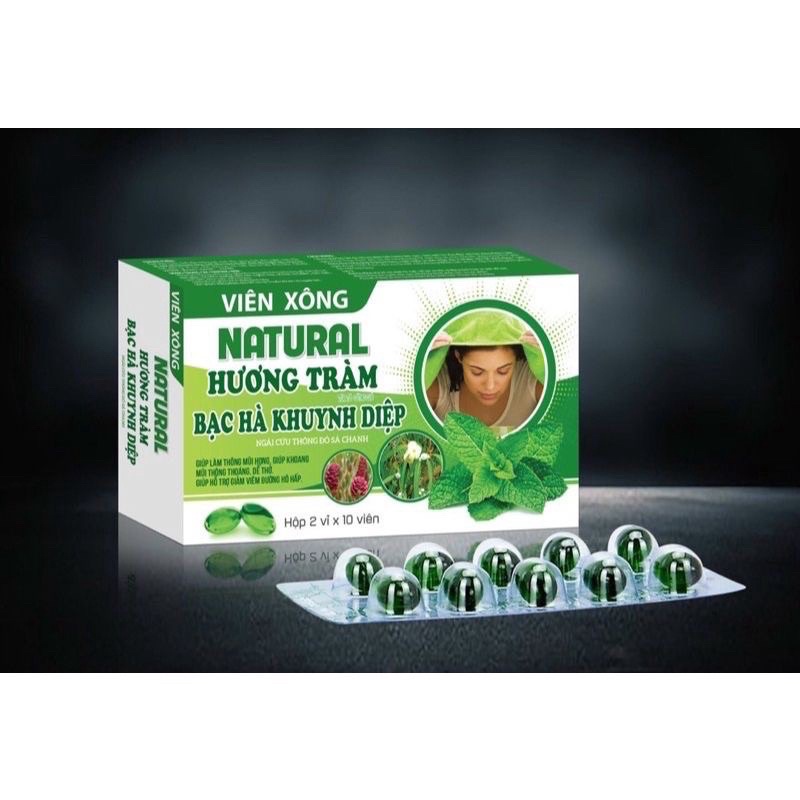 viên xông hương tràm bạc hà thanh lý hộp 20v