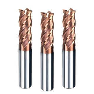 Mũi phay cắt cnc 4 lưỡi thép không gỉ cứng 55 độ chuyên dụng