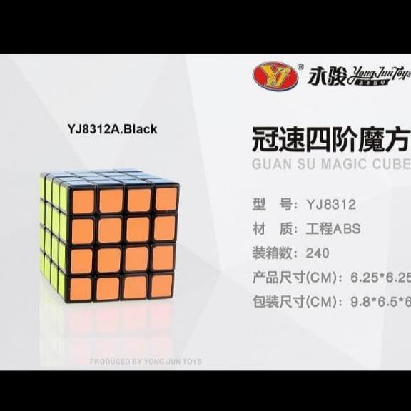 Khối Rubik Rubix 4x4 Yj8312 Màu Đen Siêu Mềm