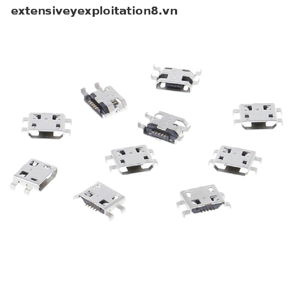 Bộ 10 giắc micro USB type B 5 pin chất lượng