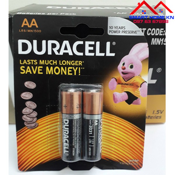 [VỈ 2 VIÊN] Pin duracell aa aaa 1 5v Alkaline máy đo huyết áp omron, pin khóa cửa vân tay