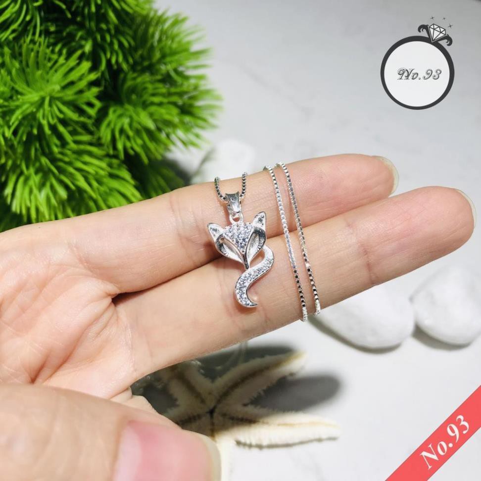 (BẠC CHUẨN)  DÂY CHUYỀN BẠC NỮ MẶT HỒ LY VÒNG CỔ BẠC NỮ ĐẸP TRANG SỨC NO.93