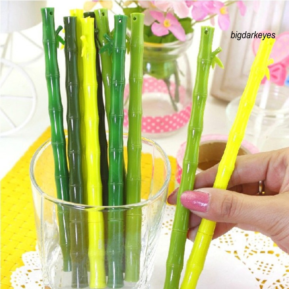 Nyt- 5 Bút Bi Mực Đen Ngòi 0.38mm Hình Cây Tre