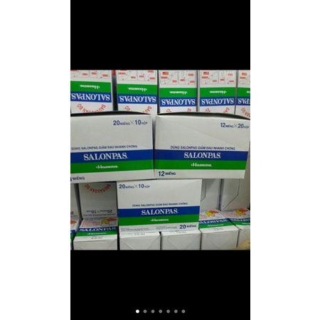Cao dán salonpas hộp lớn x 10h nhỏ x 20 miếng