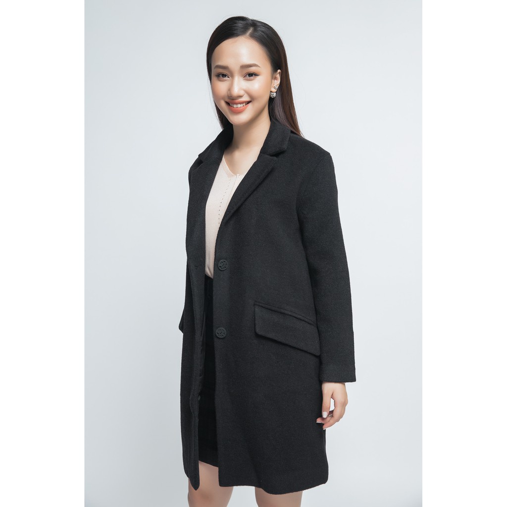 [Mã WABRIVY33 giảm 10% tối đa 50k đơn từ 250K] Áo khoác dạ nữ dáng dài IVY moda MS 71M1243