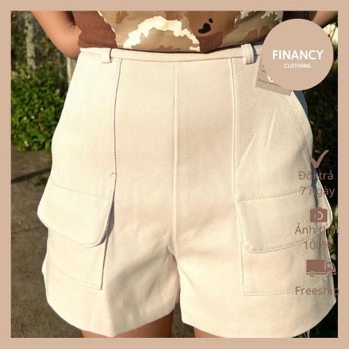 Quần đùi short nữ ⚡ CAO CẤP ⚡ quần túi hộp phong cách Hàn Quốc - Q03