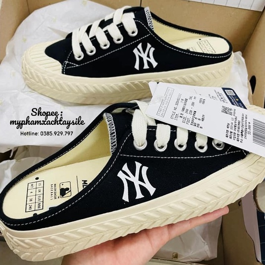 ĐỦ SIZE / BAO AUTH - Giày MLB Mule NY Đạp Gót - GIẦY HÀNG CHÍNH HÃNG